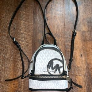 Mini Michael Kors Black & White Backpack